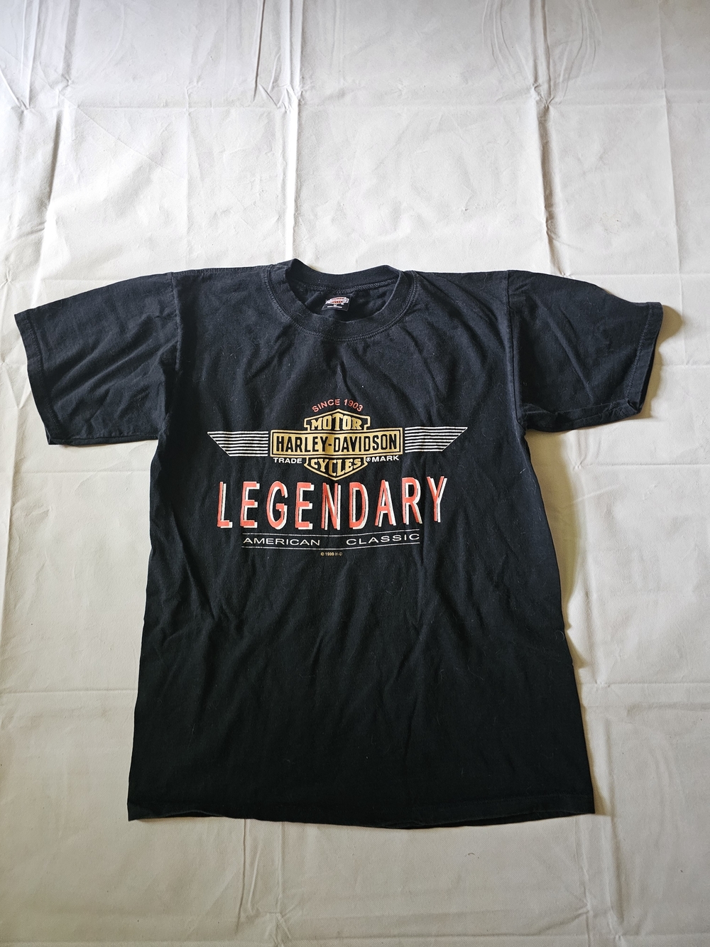 Harley-Davidson Black Short-Sleeve Legendary Graphic Tee